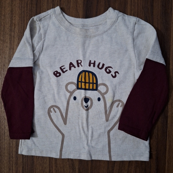 Garanimals Bear Hugs Kids Long Sleeve Shirt Size 18M - Picture 1 of 2